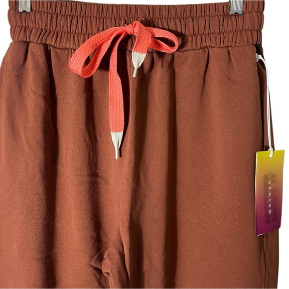 MOTHER The Knock Out Ankle Jogger Sweatpants in Mocha Bisque - Picture 4 of 12